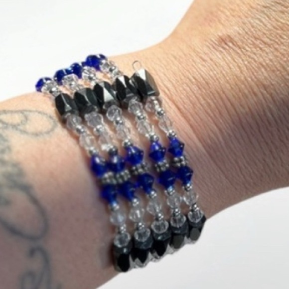 Handmade Sterling Silver Wrap Style Bracelet - Picture 5 of 10